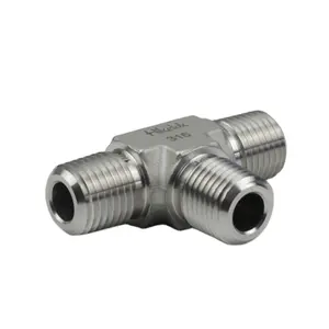 SS316 stainless Steel 1/8 to 1 in High Pressure NPT BSP Thread Tube Pipe Fittings