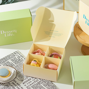 Boîte à pâtisserie en papier pour boulangerie, emballage <span class=keywords><strong>alimentaire</strong></span>, logo personnalisé en gros, nouvelle collection 2026, Pulida, boîte à donuts verte - Product Image 2