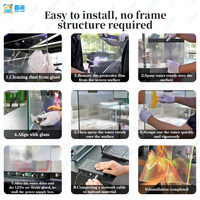 Werbe-3D-Videowand TV Ultra Dünn Selbstklebend P8 P10 Transparenter Flexibler LED-Film Bildschirm für Glasfenster