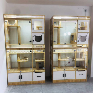 Nhà máy trực tiếp bán hàng Cat Dog phụ kiện mèo biệt thự nhà mèo triển lãm lồng Pet hiển thị trường hợp - Product Image 3