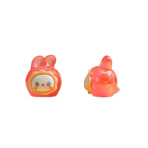 จี้หัวกระต่ายเรซิ่น 3 มิติขนาดจิ๋ว ชุดเครื่องประดับ DIY สำหรับคีย์แคปอเนกประสงค์ ฤดูใบไม้ผลิ 2026 - Product Image 1