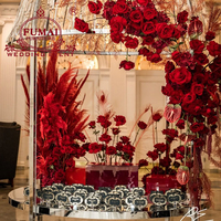 Table de banquet de mariage en acier inoxydable de forme ronde pour hôtel, mobilier d'hôtel, table à manger pour usage extérieur, design moderne, vente en gros
