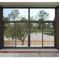 Ventanas Corredizas Modernas de Aleación de Aluminio Lineales, Minimalistas, Resistentes a Huracanes, Insonorizadas, con Gran Ventilación, Aislamiento Térmico y Energía