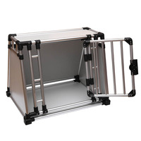 Cage pour animaux de compagnie en aluminium robuste et durable, facile à nettoyer pour une utilisation à la maison, cage pour chat, enclos pour chien intérieur et extérieur