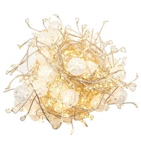Nouvelles guirlandes lumineuses LED en acrylique effet glace craquelée, design pétard, télécommandées, IP67, écologiques, pour les fêtes
