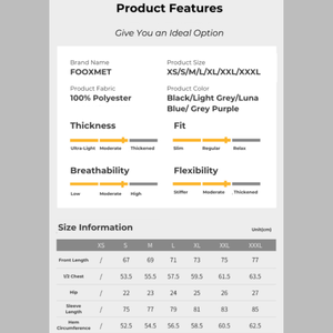 FOOXMET Custom 3-Layer giacca antipioggia traspirante impermeabile pesca giacca a vento cerniera vendita calda tessuto acqua resistente al vento - Product Image 6