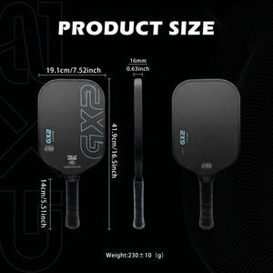 Paleta <span class=keywords><strong>de</strong></span> Pickleball Gearbox |   GX2 <span class=keywords><strong>de</strong></span> 16 mm Alargado con Núcleo <span class=keywords><strong>de</strong></span> Varilla <span class=keywords><strong>de</strong></span> Carbono <span class=keywords><strong>de</strong></span> Alta Densidad |   Superficie <span class=keywords><strong>de</strong></span> Fibra <span class=keywords><strong>de</strong></span> Carbono Cruda Tejida <span class=keywords><strong>de</strong></span> 3K - Product Image 6