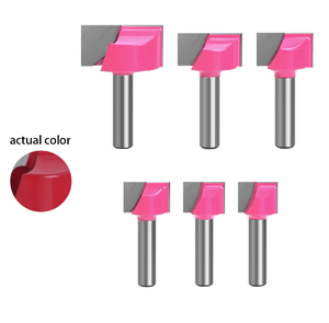 LAVIE Ensemble de fraises à rainurer pour le bois, profil 3D, à queue de 6/8 mm, pour le nettoyage des fonds et le rainurage, à pointe en carbure - Product Image 1