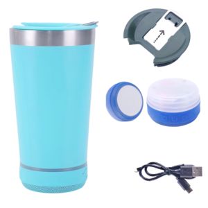 Regalos más vendidos <span class=keywords><strong>para</strong></span> Mujeres Hombres 20oz Altavoz Bluetooth Vaso Botella de agua aislada de acero inoxidable - Product Image 3