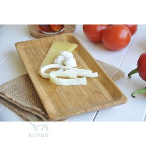 Plateau de service en bambou personnalisé, plateau de service pour petit-déjeuner à la maison - Product Image 5