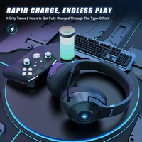 Casque de jeu sans fil SADES Whisper Whisper Quiet, conçu pour la concentration, à faible fuite sonore, ajustement confortable et hermétique