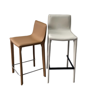 Tabourets de conception de restaurant avec cadre en acier et couvercle Tabouret de chaise de bar populaire de haute qualité - Product Image 1