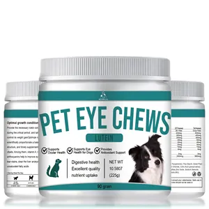 OEM ODM Factory Custom Private Label Pet Eye Care Sight Improve Wholesale Lutein For Dogs Tear Stain Soft Chew Treat Food