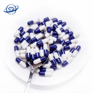 Shaoxing RENHE free sample High quality empty gelatin capsules size 0 purple white capsule