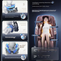 C132 High-End AI Smart Heat Sofá Silla Cuerpo completo Robot eléctrico Mano Cuidado DE LA SALUD Masaje Portátil y plegable