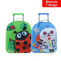 Offre Spéciale bonne qualité belle bande dessinée modèle 15 pouces EVA ÉTANCHE enfants sacs de chariot à bagage de voyage