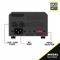 Convertisseur de tension 850W, transformateur élévateur/abaisseur de tension 110V à 220V pour appareils électroniques