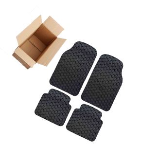 Tappetino per <span class=keywords><strong>auto</strong></span> in gomma in PVC antiscivolo con Design classico universale 4 pz/set - Product Image 3