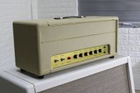 Tête d'amplificateur de guitare personnalisée JTM45 Vintage Reissue Handmade 50W en couleur Tweed