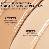 Fond de Teint Liquide Couvrant et Imperméable de Haute Qualité, Personnalisé OEM/ODM, Marque Privée, Correcteur Liquide en Gros