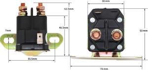334009B Solénoïde de démarreur pour tondeuses MTD et Toro, remplace OEM #725-1426, 925-1426, 9251426A, 112-0309, noir - Product Image 6