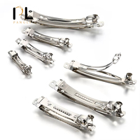PL pince à cheveux pour filles femme français Barrette printemps cheveux Base blanc arc épingle à cheveux automatique pince à cheveux pour la fabrication de bijoux bricolage