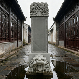 Temple chinois Sculpture Stèle Morale Gra Mérite Vertus Guizai Stèles Stèle Morale Granit Pierre Sculpture <span class=keywords><strong>Monument</strong></span> Statue Conception - Product Image 4