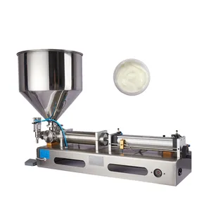 Semi automatic thick paste cream face cream cosmetic product filling machine for small bottles 30-300ml