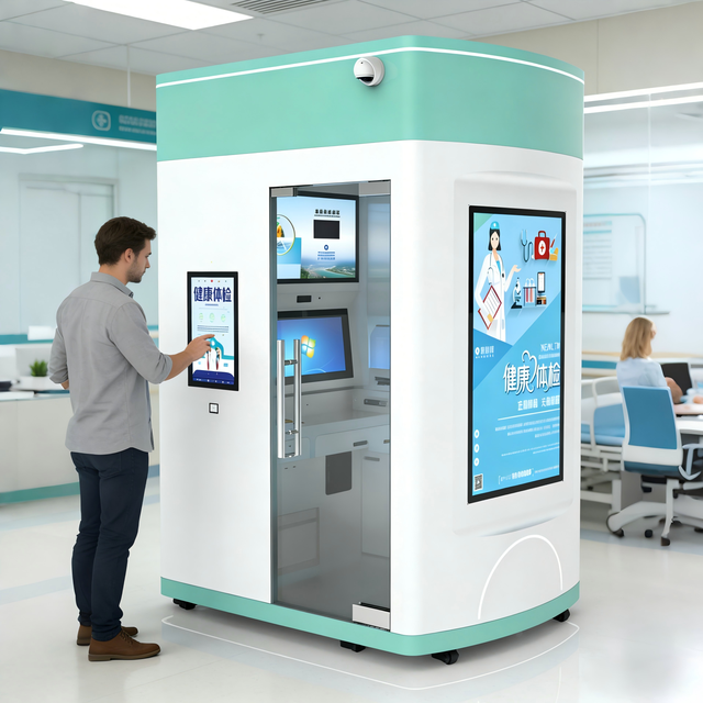 Healthcare Kiosk Medical Equipment Patient Self Service Health Care Kiosk Healthcare Software Ai Kiosk with BMI