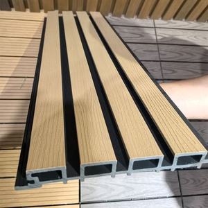 <span class=keywords><strong>Prix</strong></span> bon marché Co Extrusion Grille Mur <span class=keywords><strong>Façade</strong></span> Panneau Anti-Eau WPC PE Panneau Mural Pour Mur Extérieur - Product Image 3