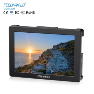 Feelworld เคส T7 <span class=keywords><strong>Pro</strong></span> 7 "2000NIT Full HD อะลูมิเนียมอัลลอยด์จอมอนิเตอร์ HDMI 4K สำหรับกล้อง DSLR - Product Image 1