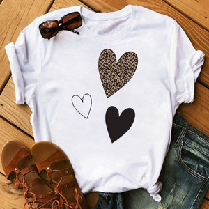 T-<span class=keywords><strong>Shirt</strong></span> d'été à <span class=keywords><strong>manches</strong></span> <span class=keywords><strong>courtes</strong></span> pour femmes, vêtements imprimés léopard des années 90, T-<span class=keywords><strong>shirt</strong></span> en <span class=keywords><strong>coton</strong></span> à col rond pour femmes - Product Image 2