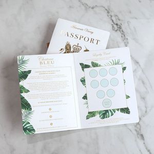 Inviti di Nozze Personalizzati con <span class=keywords><strong>Foto</strong></span> Stampata e Lamina Dorata a Caldo, Stile Passaporto con Busta Copri-Biglietto d'Imbarco - Product Image 6