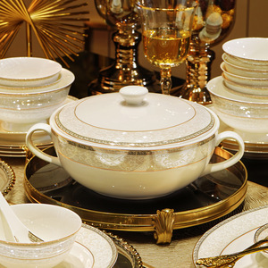 Hot Sale Handmade Ceramic Christmas Stoneware Dinnerware Sets <b>Cheap</b> Wholesale Dinner Plate Set for China - Product Image 3