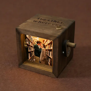 <span class=keywords><strong>Album</strong></span> fotografico personalizzato in legno leggero con luce per regali di anniversario creativi - Product Image 1