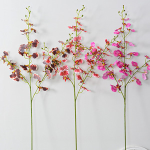 Fleur Artificielle Orchidée Paon Jaune en Soie, Décoration de Mariage, Décoration Intérieure, Accessoires de Photographie - Product Image 2