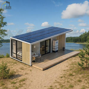 可定制卡萨模块化住宅40英尺集装箱小屋带太阳能电池板的小房子 - Product Image 1