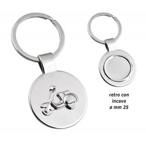 Portachiavi Decorativo a Forma di Cuore per Vespa, Elegante Moschettone in Metallo con Apribottiglie, Portachiavi alla Moda in Lega con Incisione Laser - Product Image 1