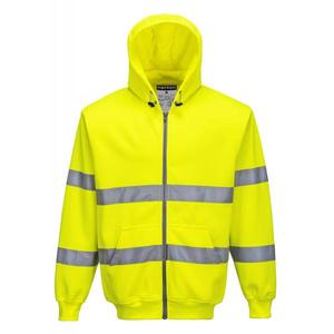 เสื้อฮู้ดด้านหน้า B305YER4XL สีเหลืองมองเห็นได้ชัดเจนชุดทำงาน HI-VIS - Product Image 1