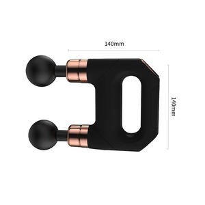 Masajeador de pistola de Fascia de tejido profundo de doble cabezal <span class=keywords><strong>Mini</strong></span> producto de masaje muscular de percusión para uso corporal - Product Image 3