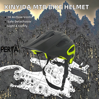Casque de vélo VTT Xinyida DUAL SPORT, matériau EPS+PC, BC-003, toutes saisons, léger, détachable, sécurité, 18 aérations, unisexe