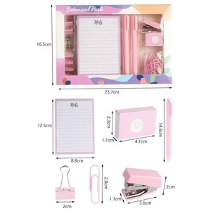 Set de Papelería Rosa de Pascua de 6 Piezas, Útiles Escolares Lindos para Niñas, Grapadora, Lápices, Libretas, Regalos para el Aula, Recompensas - Product Image 6