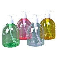 Bouteille en plastique de 500 ml pour désinfectant pour les mains, bouteille en PET transparente