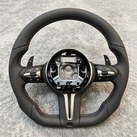 Volant sport de style OEM premium avec garniture noire piano pour BMW F10 F20 F30 F36 F80 F82 F87 F90 E70 E90 Series