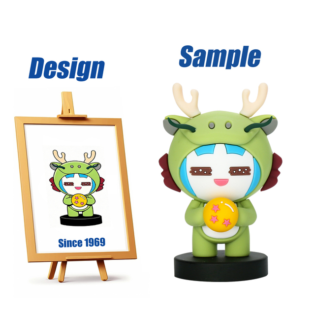Shengye Brand Reliable Factory Custom Design Cheap Price 8cm 10cm 12cm Green Deer Anime Action Figure Toys for Event Advertising