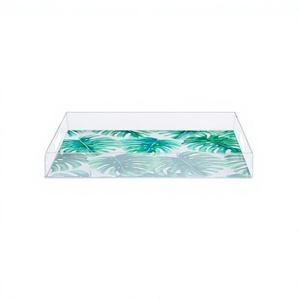 Clear Acrylic Chocolates Serving <b>Tray</b> Classic Design Customized Size Tea Coffee Serving <b>Tray</b> For Best Selling - Product Image 1
