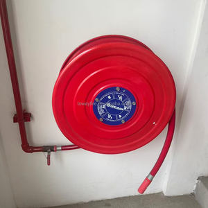 Toway Dérouleur de tuyau d'incendie en PVC durable 30m avec vanne en laiton <span class=keywords><strong>flexible</strong></span> et armoire en acier inoxydable, accessoire d'équipement de lutte contre l'incendie - Product Image 2