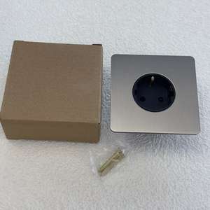 Interrupteur mural universel européen 10A en nickel mat avec panneau en acier inoxydable moleté, variateur <span class=keywords><strong>de</strong></span> lumière rétro double - Product Image 5