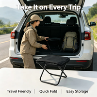 Chaise pliante de camping moderne, compacte, portable, légère et robuste pour une utilisation en extérieur, plage, pique-nique, parc - Sac de transport inclus
