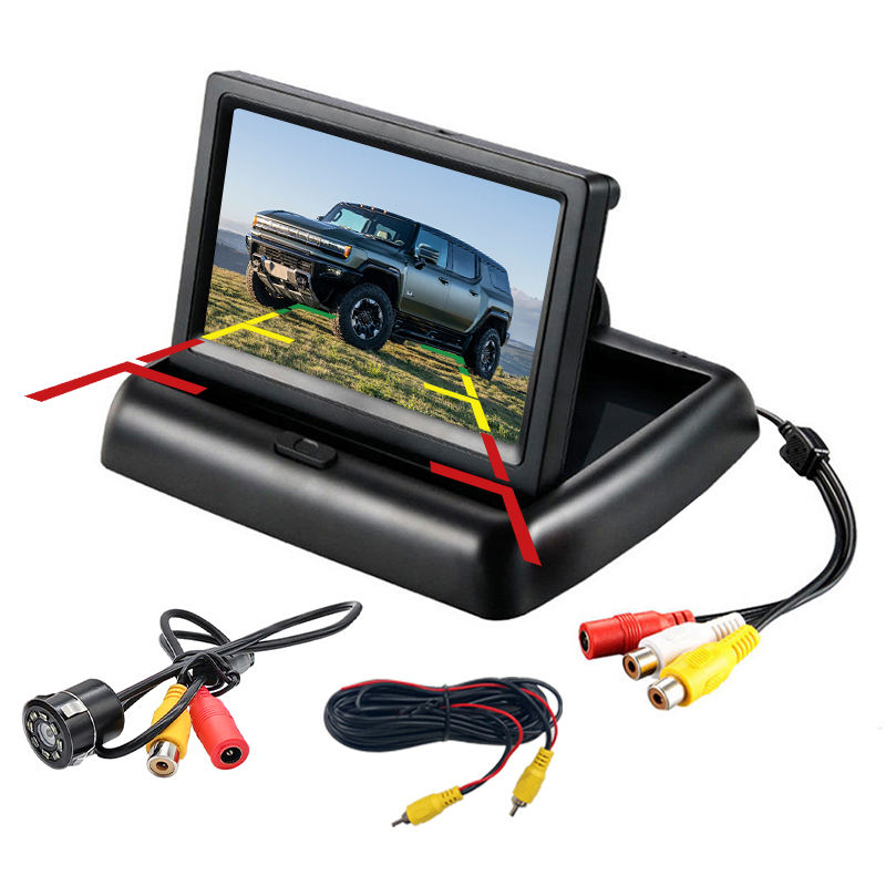 Moniteur pliable de 4,3 pouces avec caméra